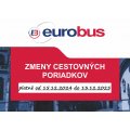 Cestovné poriadky platné od 15.12.2024 - Eurobus